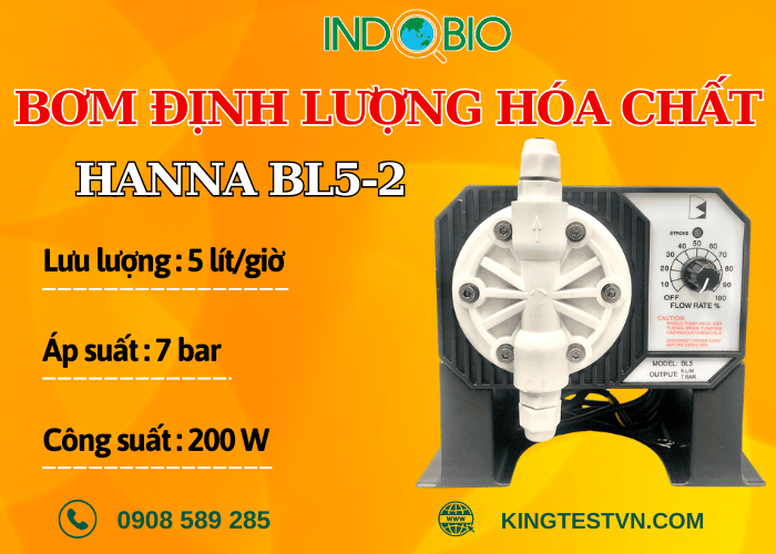 Bơm định lượng hóa chất Hanna BL5-2